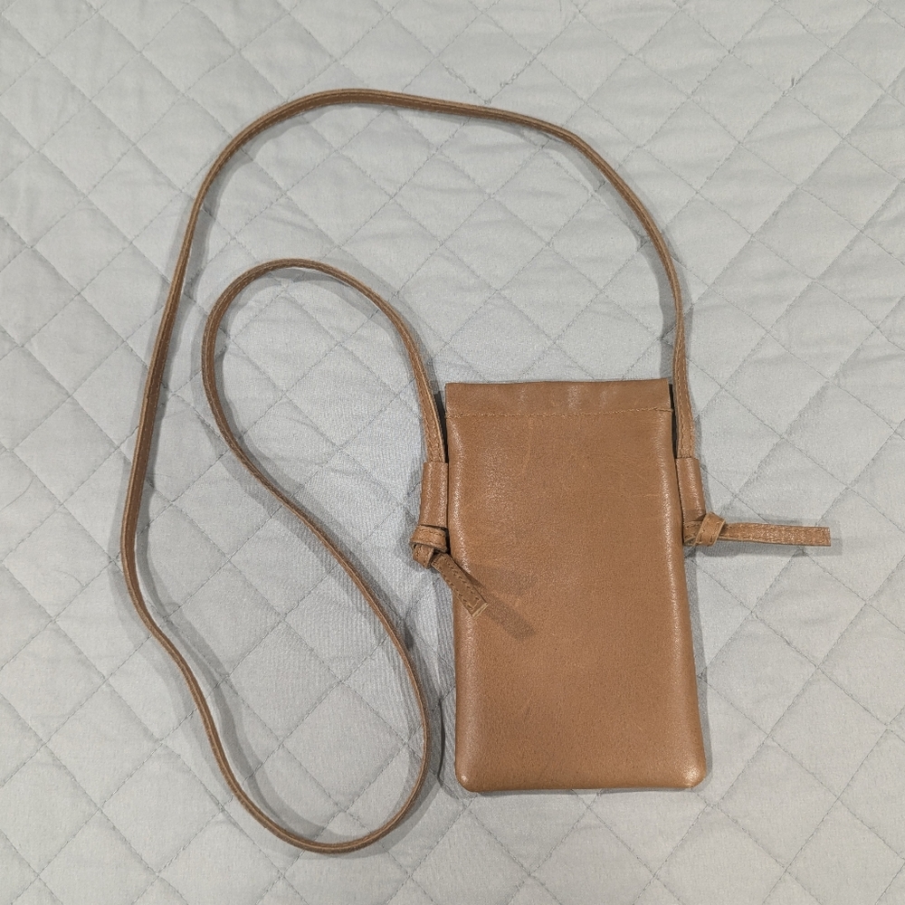Madewell Leather Tan Crossbody Bag